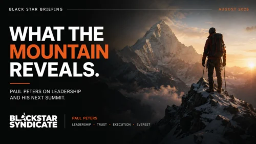 What the Mountain Reveals: Paul Peters on Leadership and His Next Summit